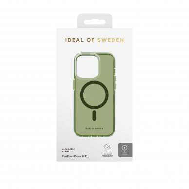 iPhone 14/13 iDeal Of Sweden Clear MagSafe nugarėlė Khaki 3