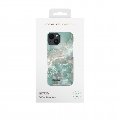 iPhone 14/13 iDeal Of Sweden nugarėlė MagSafe Azura Marble 2