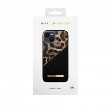 iPhone 14/13 iDeal Of Sweden nugarėlė Midnight Leopard 1