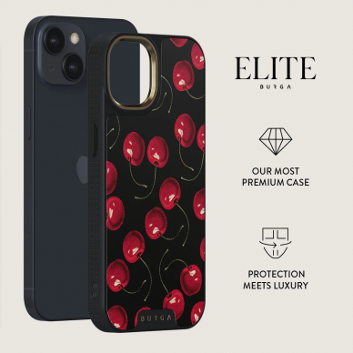 iPhone 15 Elite Gold Magsafe Cherrybomb BURGA nugarėlė 1