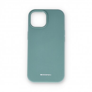 iPhone 15 green MERCURY SILICONE nugarėlė