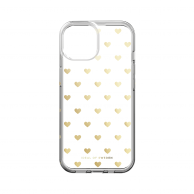 iPhone 13/14/15 iDeal Of Sweden Clear MagSafe nugarėlė Golden Hearts