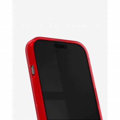 iPhone 15 iDeal Of Sweden Clear MagSafe nugarėlė Radiant Red 2