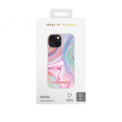 iPhone 15 iDeal Of Sweden MagSafe nugarėlė Pastel Marble 2