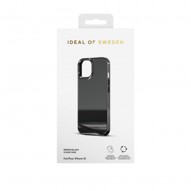 iPhone 15 iDeal Of Sweden Mirror Black nugarėlė 1