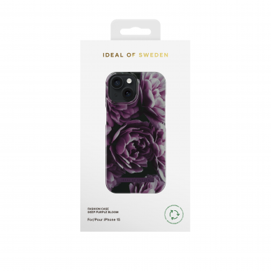 iPhone 15 iDeal Of Sweden nugarėlė Deep Purple Bloom 2