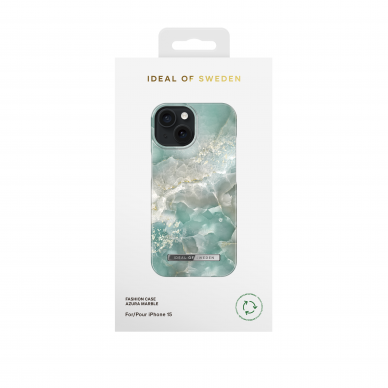 iPhone 15 iDeal Of Sweden nugarėlė MagSafe Azura Marble 1