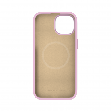 iPhone 15 iDeal Of Sweden nugarėlė MagSafe Silicone Bubblegum Pink 3