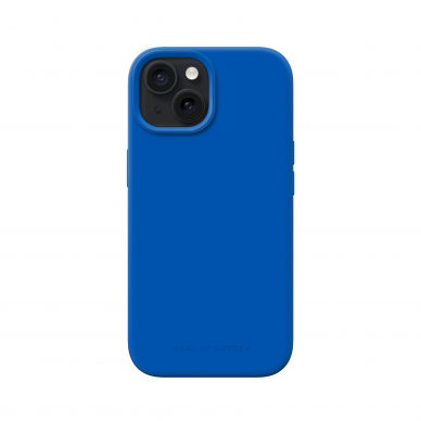 iPhone 15 iDeal Of Sweden nugarėlė MagSafe Silicone Cobalt Blue