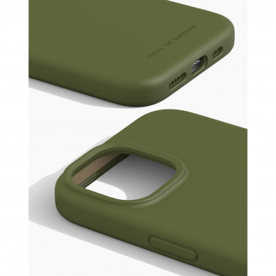 iPhone 15 iDeal Of Sweden nugarėlė MagSafe Silicone Khaki 1