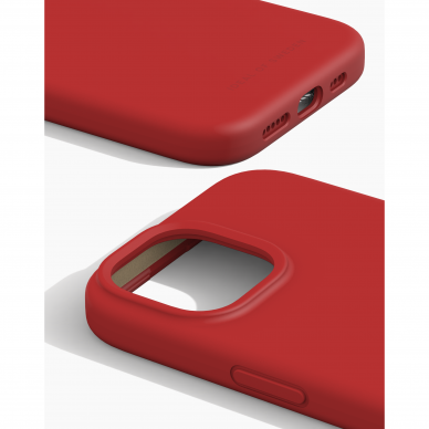 iPhone 15 iDeal Of Sweden nugarėlė MagSafe Silicone Red 1