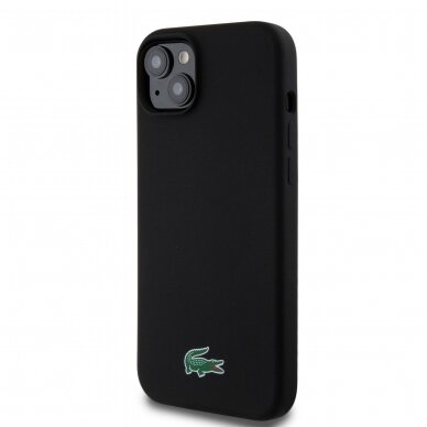 iPhone 15 PLUS black LACOSTE nugarėlė Silicone MagSafe