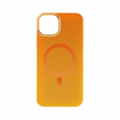 iPhone 15 PLUS iDeal Of Sweden Clear MagSafe nugarėlė Orange Spritz