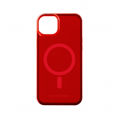 iPhone 15 PLUS iDeal Of Sweden Clear MagSafe nugarėlė Radiant Red