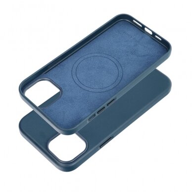 iPhone 15 PLUS indigo blue MagLeather MagSafe nugarėlė 1