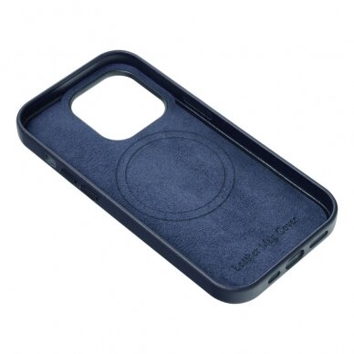 iPhone 15 PLUS indigo blue MagLeather MagSafe nugarėlė 3