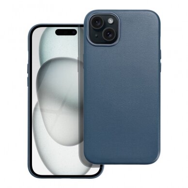 iPhone 15 PLUS indigo blue MagLeather MagSafe nugarėlė