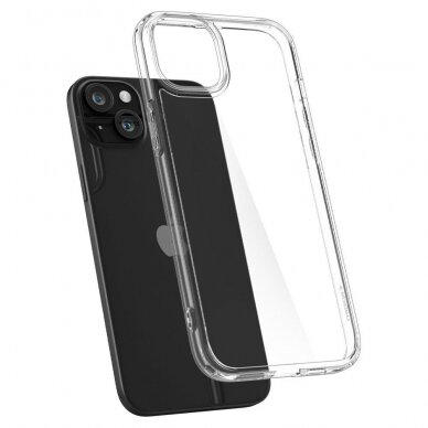 iPhone 15 PLUS skaidri SPIGEN ULTRA HYBRID nugarėlė 5