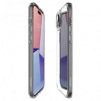 iPhone 15 PLUS skaidri SPIGEN ULTRA HYBRID nugarėlė 8