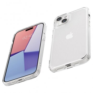 iPhone 15 PLUS skaidri SPIGEN ULTRA HYBRID nugarėlė 9