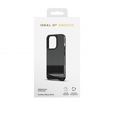 iPhone 15 PRO iDeal Of Sweden Mirror Black nugarėlė 1