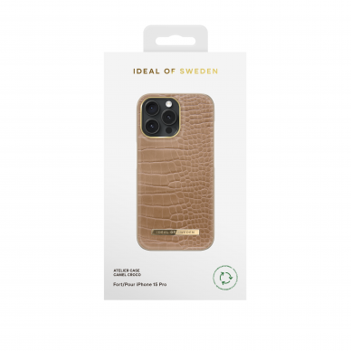 iPhone 15 PRO iDeal Of Sweden nugarėlė Camel Croco 1