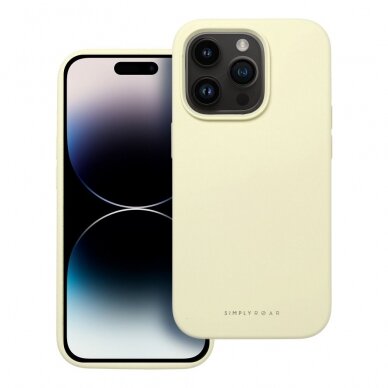 iPhone 15 PRO Light yellow ROAR CLOUDSKIN nugarėlė 2