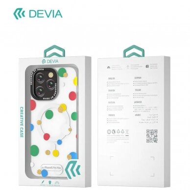 iPhone 15 PRO MAX clear Polka MAGNETIC DEVIA nugarėlė 4