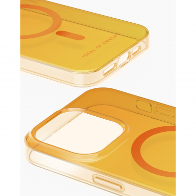 iPhone 15 PRO MAX iDeal Of Sweden Clear MagSafe nugarėlė Orange Spritz 1