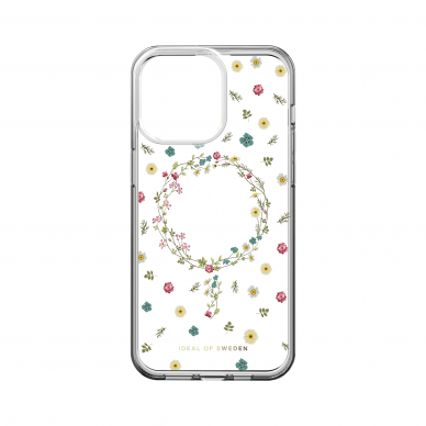 iPhone 15 PRO MAX iDeal Of Sweden Clear MagSafe nugarėlė Petite Floral