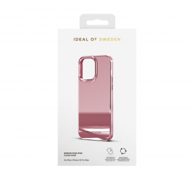 iPhone 15 PRO MAX iDeal Of Sweden Mirror Rose Pink nugarėlė 1