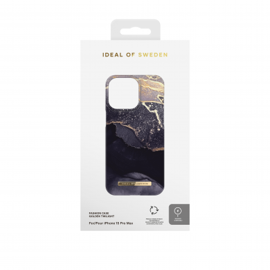 iPhone 15 PRO MAX iDeal Of Sweden nugarėlė MagSafe Golden Twilight Marble 5