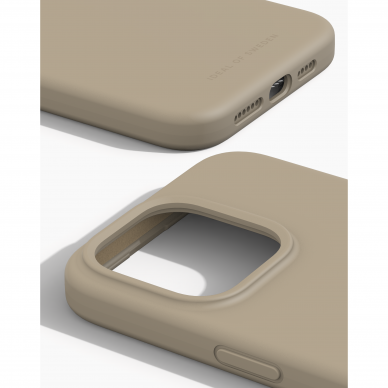 iPhone 15 PRO MAX iDeal Of Sweden nugarėlė MagSafe Silicone Beige 3