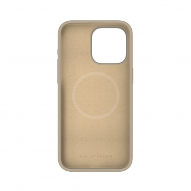 iPhone 15 PRO MAX iDeal Of Sweden nugarėlė MagSafe Silicone Beige 4