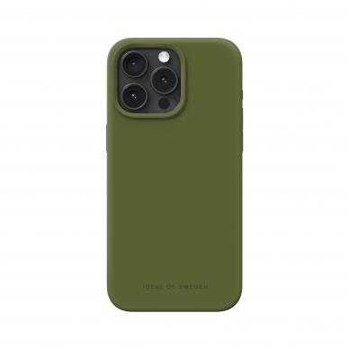 iPhone 15 PRO MAX iDeal Of Sweden nugarėlė MagSafe Silicone Khaki