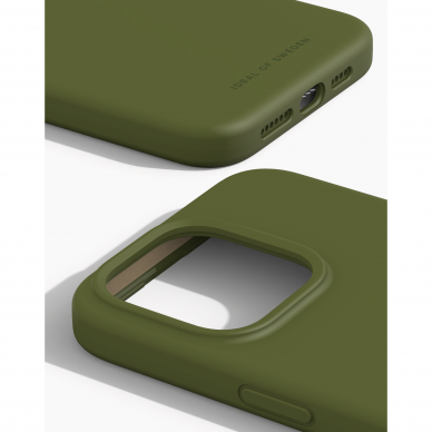 iPhone 15 PRO MAX iDeal Of Sweden nugarėlė MagSafe Silicone Khaki 1