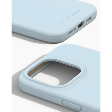 iPhone 15 PRO MAX iDeal Of Sweden nugarėlė MagSafe Silicone Light Blue 1