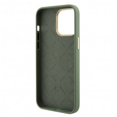 iPhone 15 PRO MAX khaki Silicone HC Strass Logo GUESS nugarėlė 6