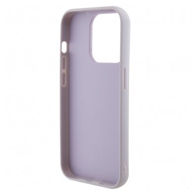 iPhone 15 PRO MAX light purple PU Leather HC Quilted Metal Logo GUESS nugarėlė 5