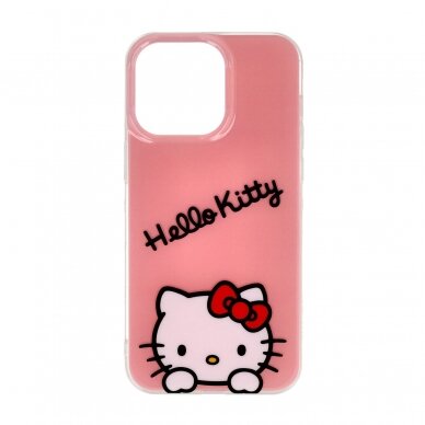 iPhone 15 PRO MAX pink IML Daydreaming Logo HELLO KITTY nugarėlė