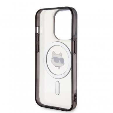 iPhone 15 PRO MAX transparent IML Choupette`s Head MagSafe KARL LAGERFELD nugarėlė 6