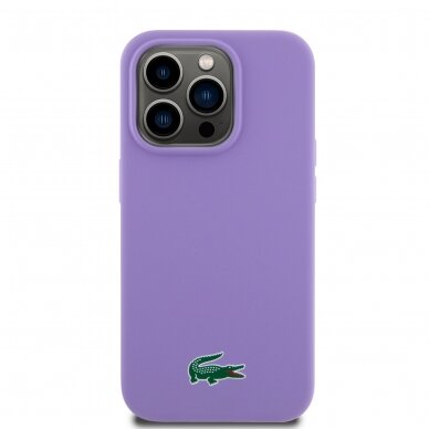 iPhone 15 PRO parme LACOSTE nugarėlė Silicone MagSafe 2