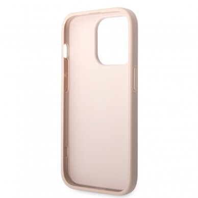 iPhone 15 PRO pink Metal Logo GUESS nugarėlė 6