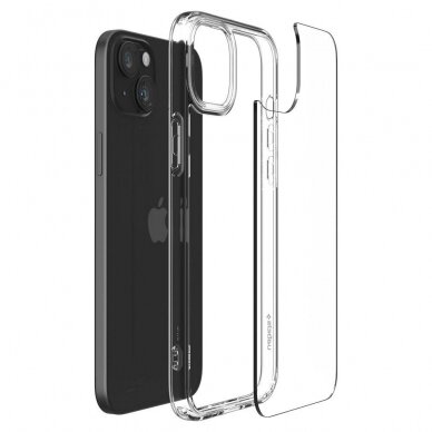 iPhone 15 skaidri SPIGEN ULTRA HYBRID nugarėlė 8