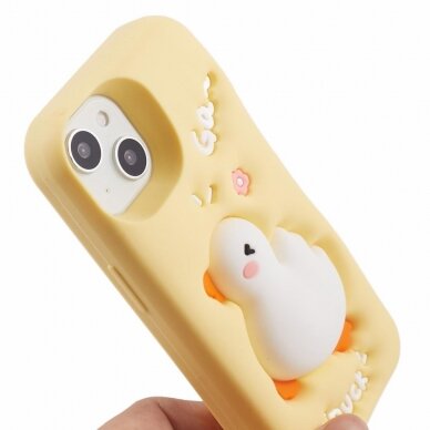 iPhone 15 Tracy nugarėlė 3D Cartoon Duck 5