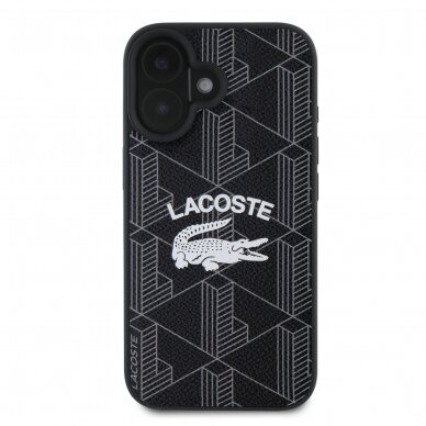 iPhone 16 black Magsafe Mono PU Vintage Logo LACOSTE nugarėlė 2