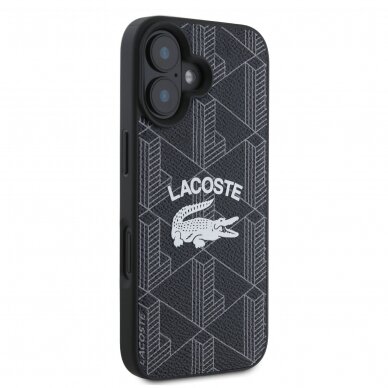 iPhone 16 black Magsafe Mono PU Vintage Logo LACOSTE nugarėlė 3