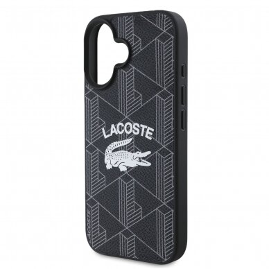 iPhone 16 black Magsafe Mono PU Vintage Logo LACOSTE nugarėlė 5