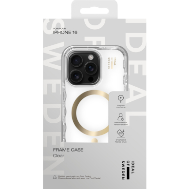 iPhone 16 iDeal Of Sweden Frame Clear MagSafe nugarėlė 3