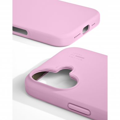 iPhone 16 iDeal Of Sweden nugarėlė MagSafe Silicone Bubblegum Pink 3